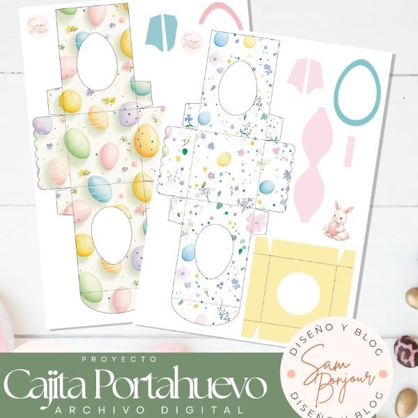 Producto - Kit imprimible: Cajita huevo