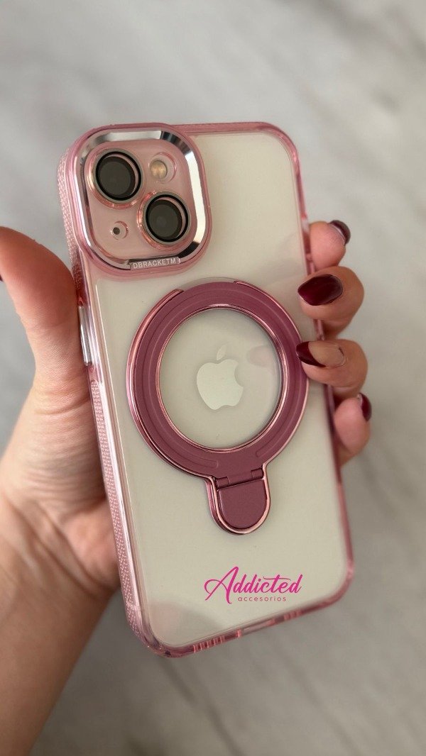 Producto - Case acrilico soporte magsafe rosa