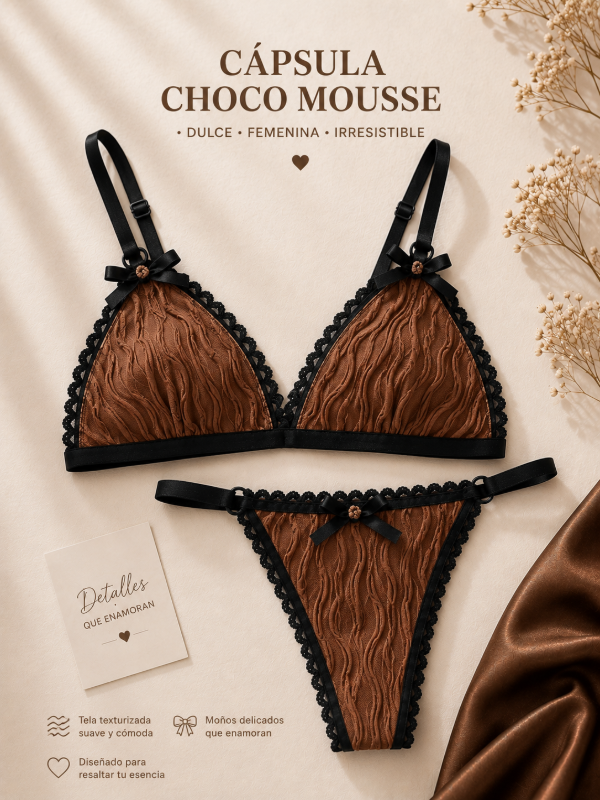 Producto - Modelo CHOCO Mocca lycra textura