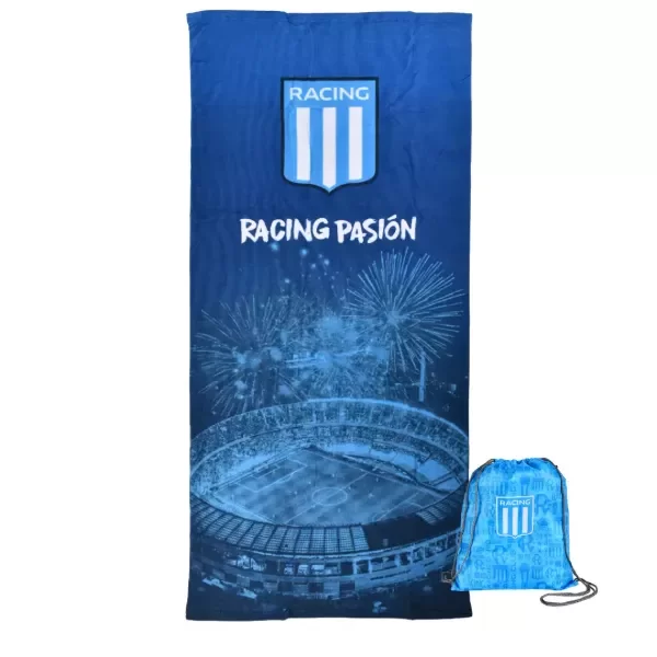 Producto - Toallon Racing Club con mochila Pasión