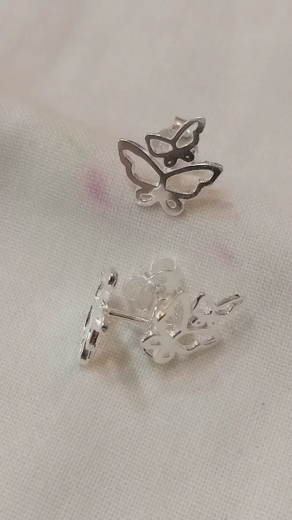 Producto - Aro de Plata 925 dos mariposas