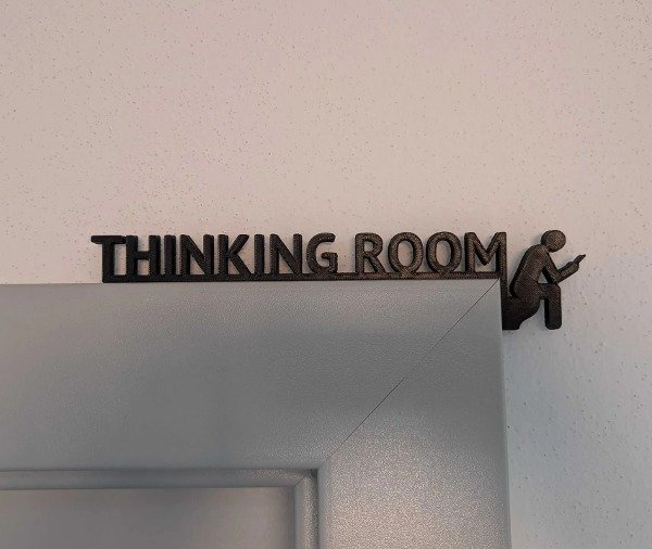 Producto - Cartel Cuadro Moderno Decorativo Baños Sala De Pensamientos