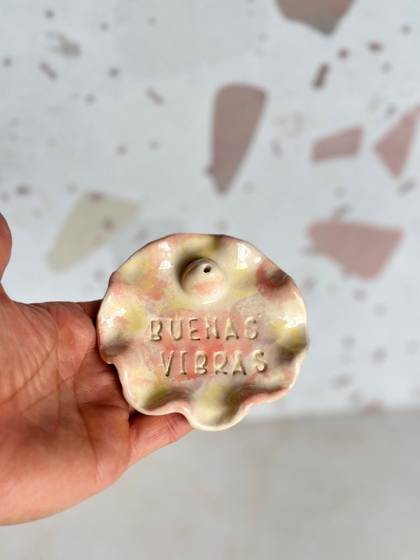 Producto - Porta sahumerios - redondos "colores" rojo