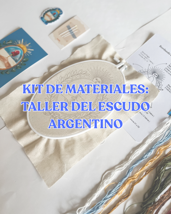 Producto - KIT DE BORDADO: ESCUDO ARGENTINO