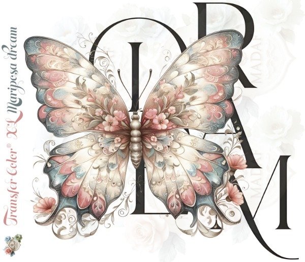 Producto - TRANSFER COLOR XL MARIPOSA DREAM