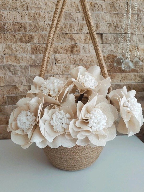 Producto - Flores de lienzo Natural