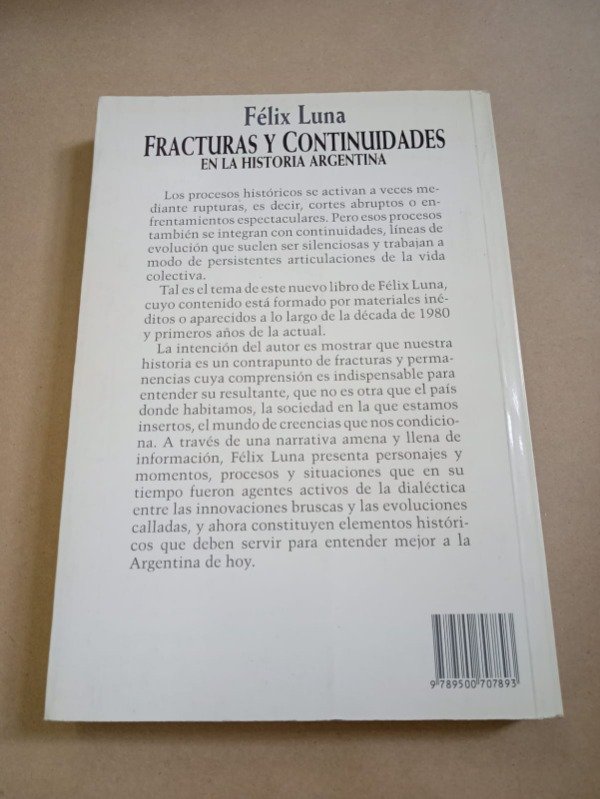 Producto - Fracturas y continuidades en la historia Arg - Félix Luna - Sudamericana 2000 - 1