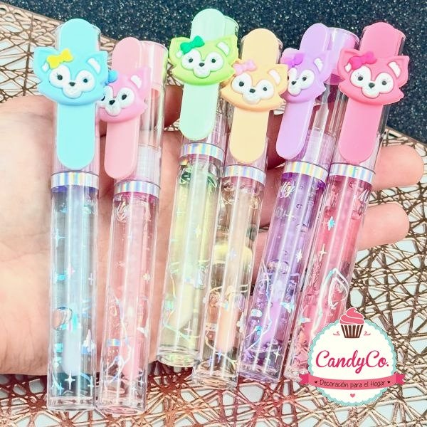 Producto - BRILLO LABIAL LÍQUIDO CON DISEÑO DE LAPICERA CON ZORRO