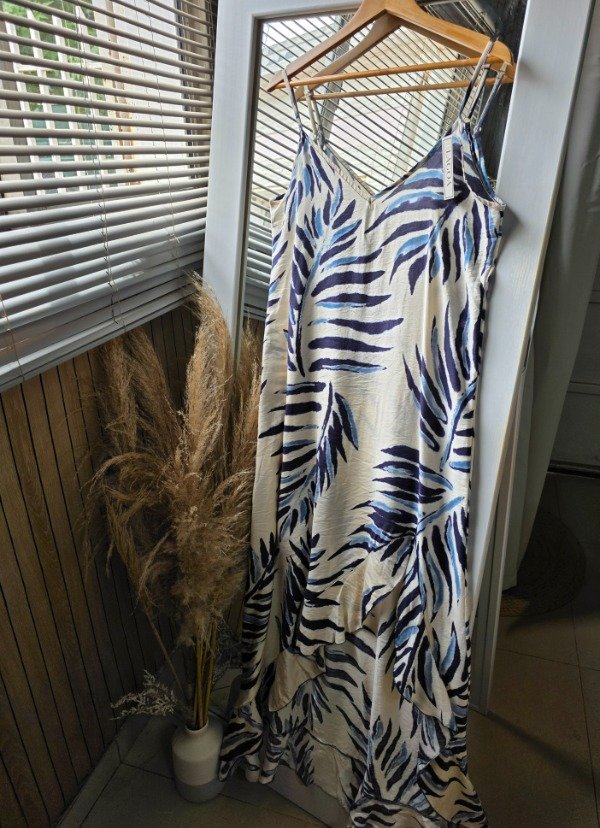 Producto - V53 vestido volados celeste/azul