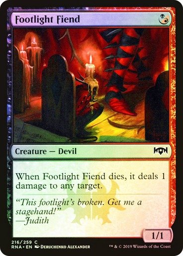 Producto - Footlight Fiend Foil  Ravnica Allegiance