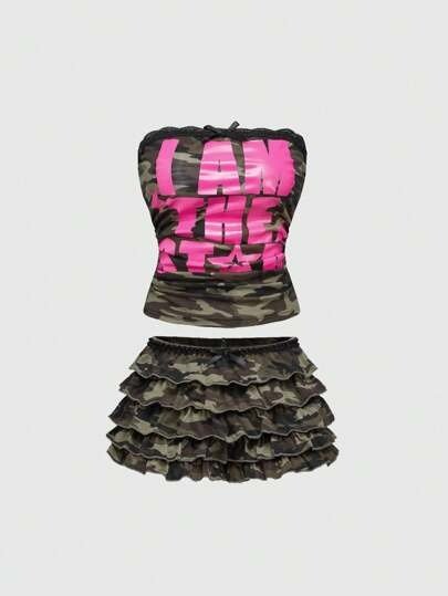 Producto - Conjunto militar y2k