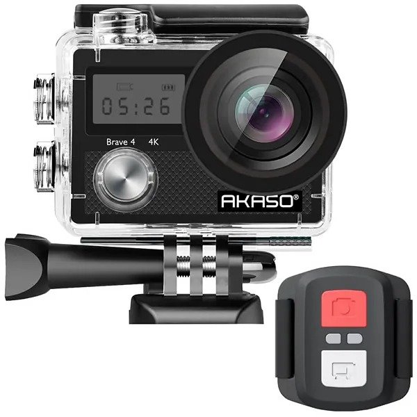 Producto - Akaso Brave 4 20MP 4k Con Preta