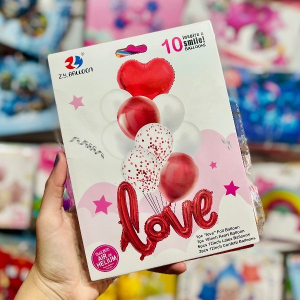 Producto - Set de globos LOVE 10 pcs