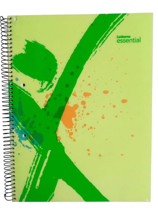 Producto - Cuaderno A4 - Tapa Dura - 84 Hojas CUADRICULADAS - Ledesma Essential