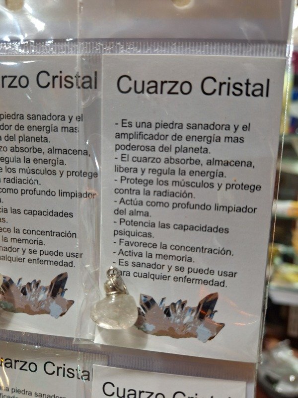 Producto - Dije Cuarzo Cristal 2 a 3cm - 2
