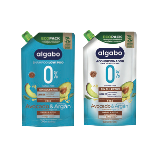 Producto - Combo Shampoo y Acondicionador SIN SAL DOY PACK Avocado y Argan 300ml