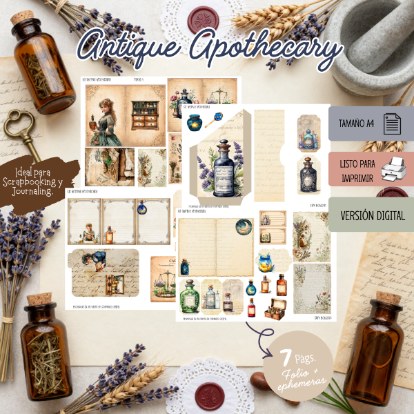 Producto - Archivo Digital: Folio Antique Apothecary - 1