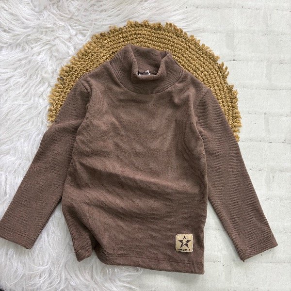 Producto - Polera en color chocolate talles hasta 4 años