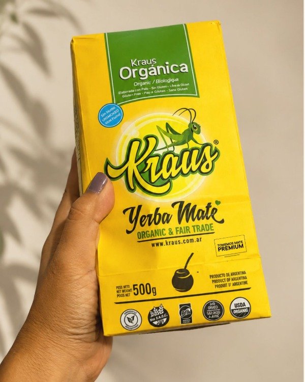 Producto - Yerba mate suave Kraus orgánica 500 gr