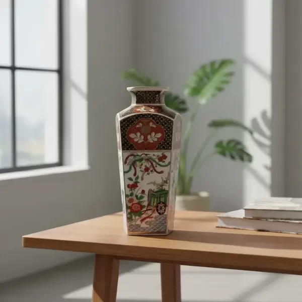 Producto - Florero De Porcelana Japonesa Vintage