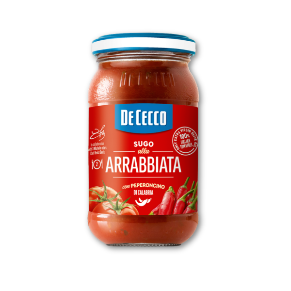 Producto - SALSA DE TOMATE PICANTE ARRABIATA DE DECCO (200GR)