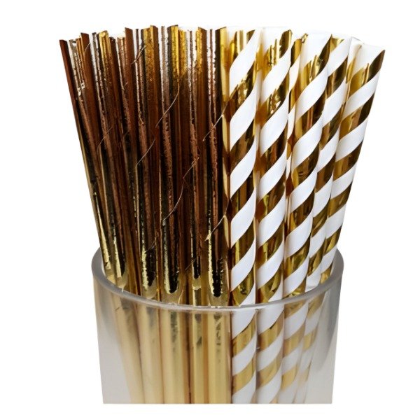 Producto - Sorbetes de polipapel metalizados