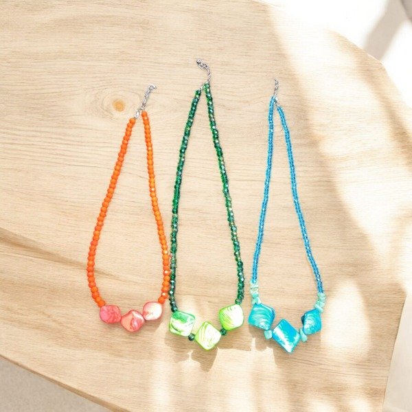 Producto - Collar cristal y nácar