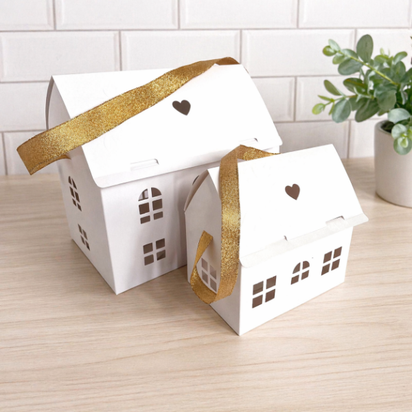 Producto - Casita Dulce XL con cinta dorada 25x14x13 - 0