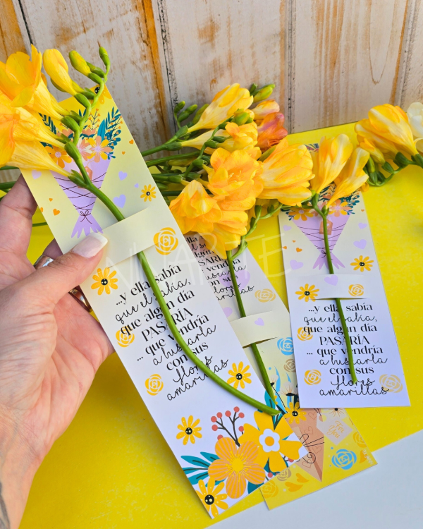 Producto - KIT IMPRIMIBLE PORTA FLORES / FLORES AMARILLAS