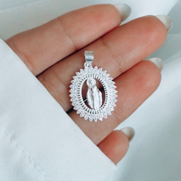 Producto - Medalla Virgen Milagrosa Plata 925