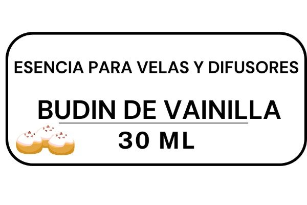 Producto - Esencia para velas y difusores Budín de Vainilla 30 ML