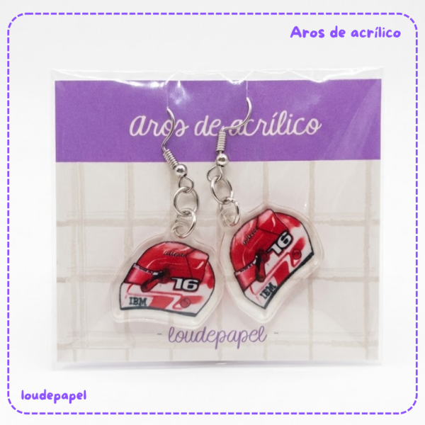 Producto - Charles Leclerc - Aros de acrílico