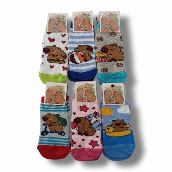 Producto - DOCENA CERRADA - Capibaras - SOQUETES NIÑOS