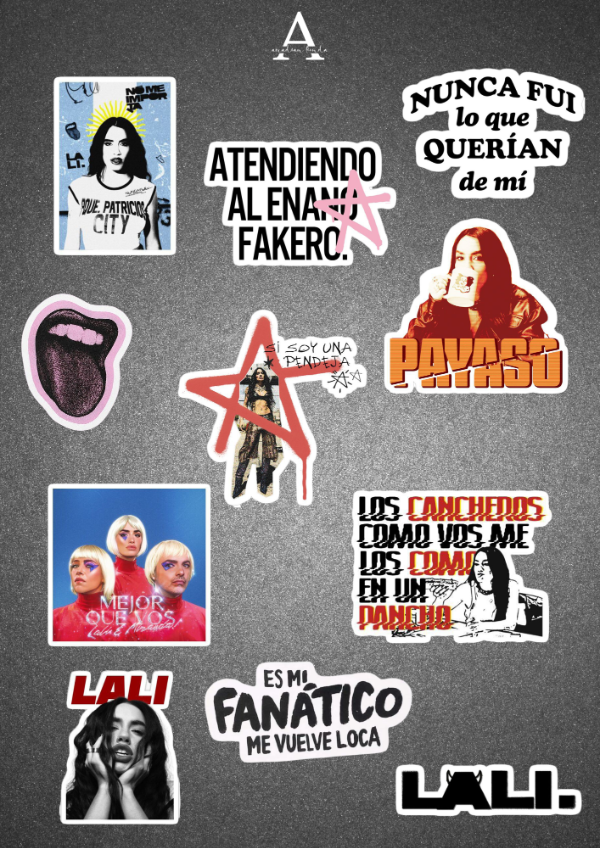 Producto - Plancha de stickers Lali