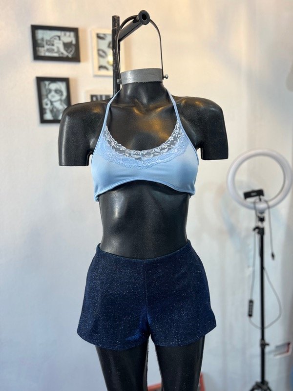 Short mini azul