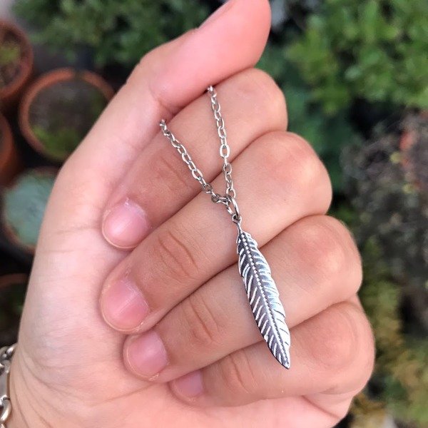 Producto - Conjunto Cadena + Dije Pluma