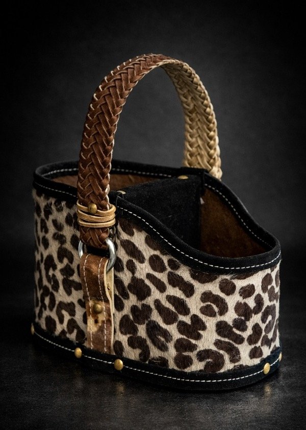 Producto - MATERA DE CUERO ANIMAL PRINT