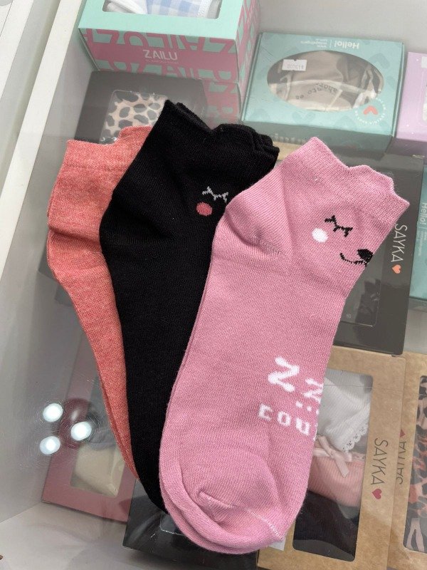 Producto - Pack x3 soquetes estampado