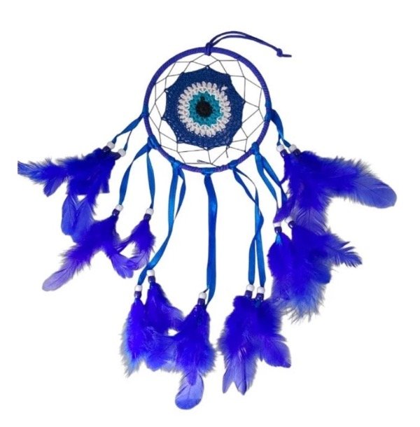 Producto - Atrapa sueños tejido ojo turco  30x12cm