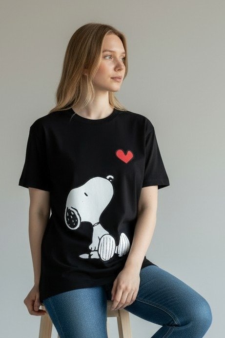 Producto - Remeron Snoopy Love Neg T4