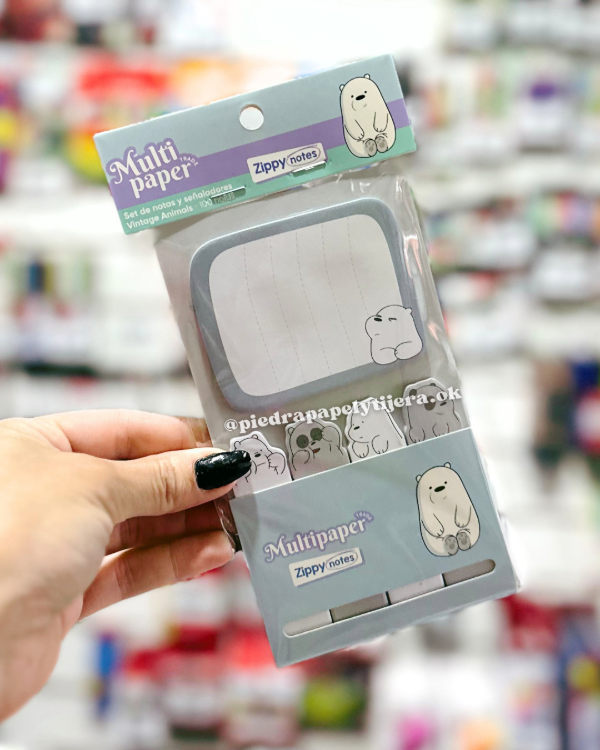 Producto - Notas adhesivas con señaladores bears
