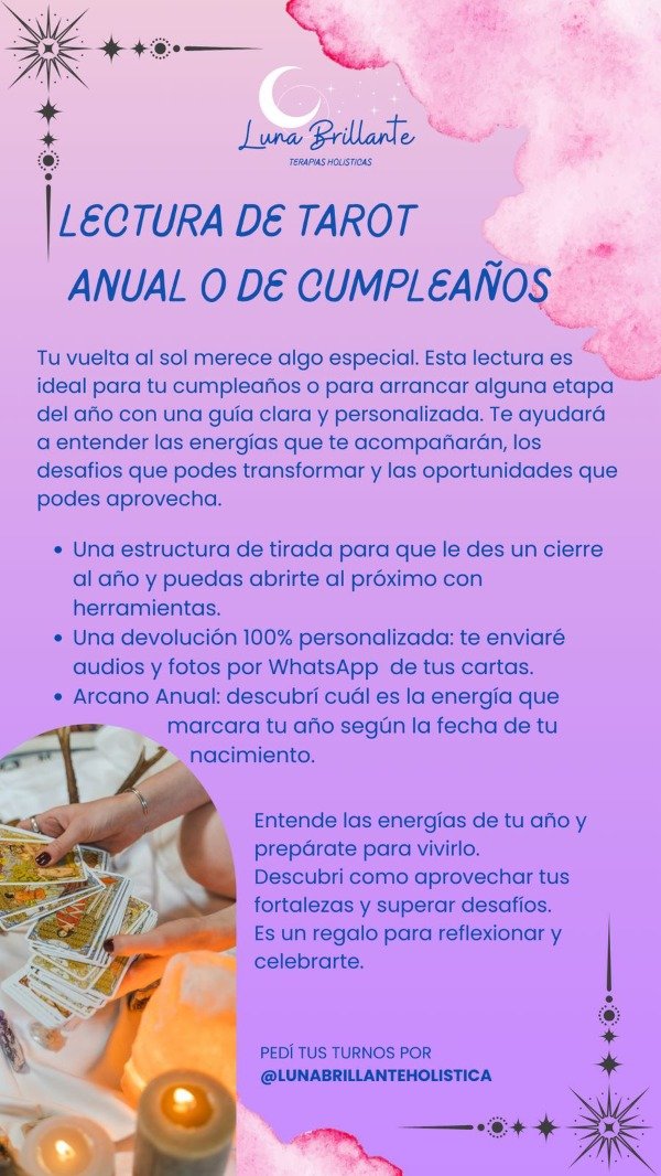 Producto - Lectura Anual o de Cumpleaños