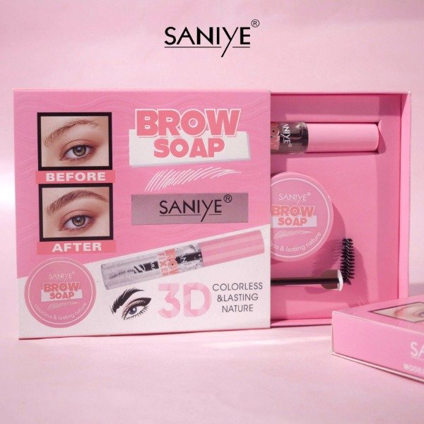 Producto - Set de Gel fiajador + jabón fijador para cejas - Saniye - 2