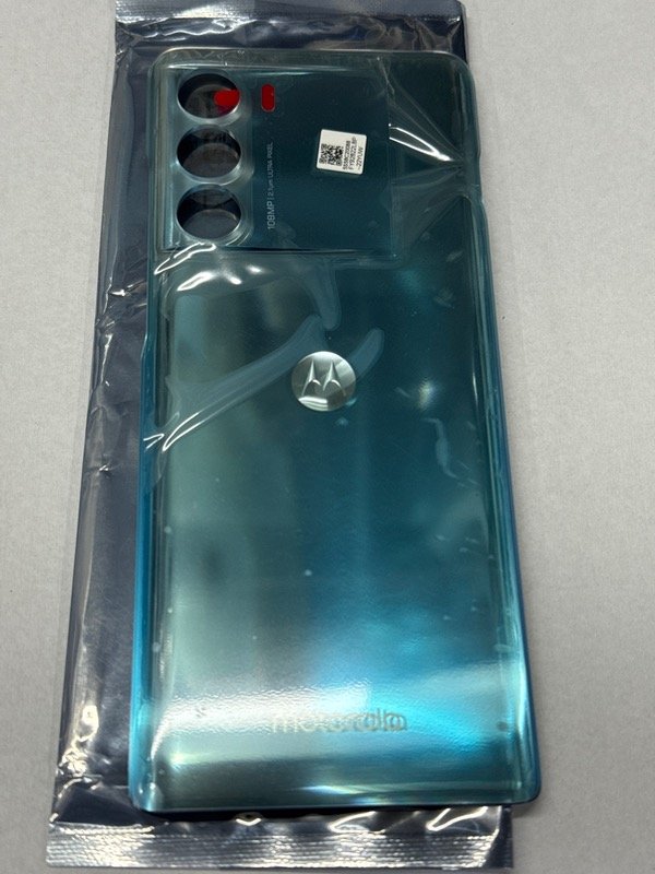 Producto - TAPA MOTOROLA G200 XT2175 CELESTE NUEVA ORIGINAL + ADHESIVO ORIGINAL