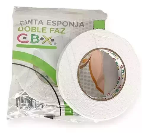 Producto - Cinta esponja de montaje Autoadhesiva Doble faz de 18 mm x 5 mts.
