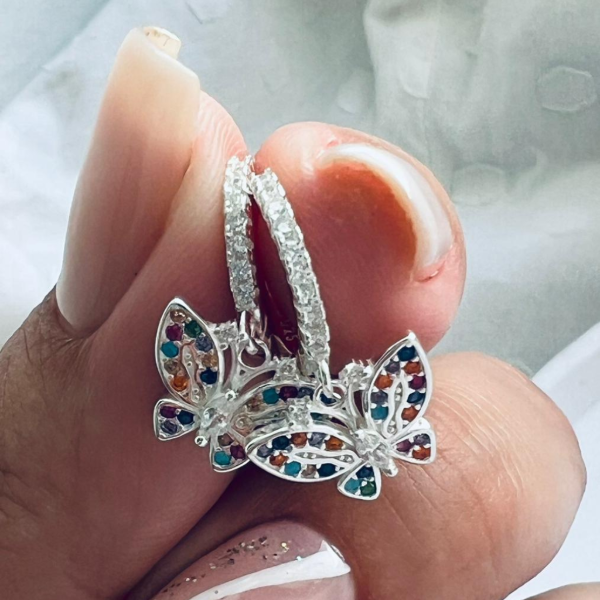 Producto - Argolla Mariposa colorida