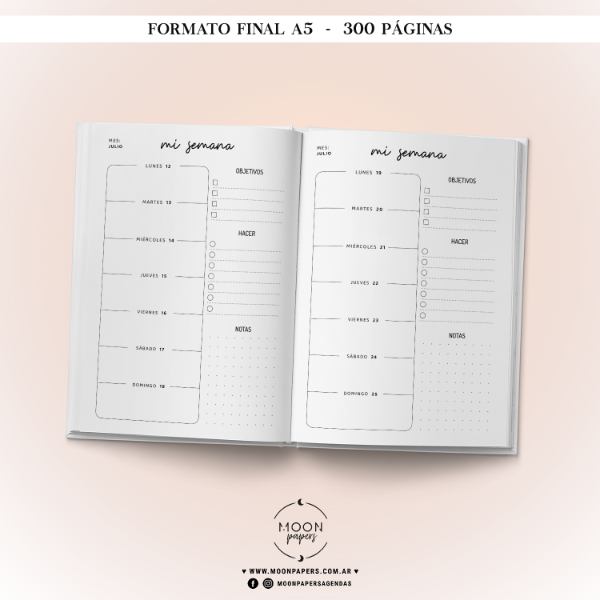Producto - Agenda Docente 2027 - Modelo Floral - 3