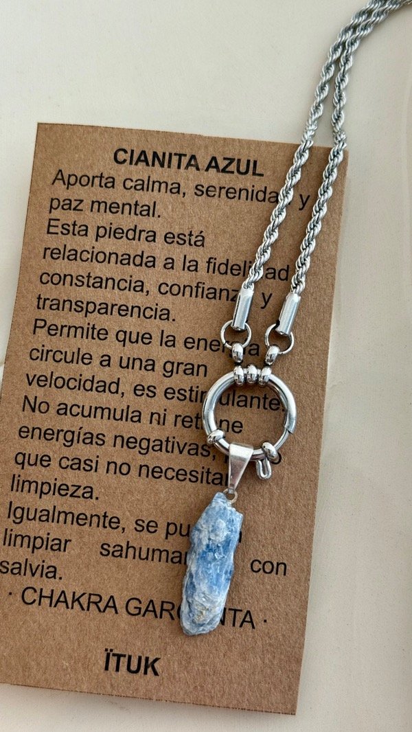 Producto - Collar Cianita Azul