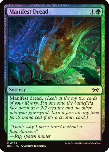 Producto - Manifest Dread Foil  Duskmourn: House of Horror