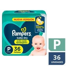 Producto - PAMERS BABYDRY TALLE P X36